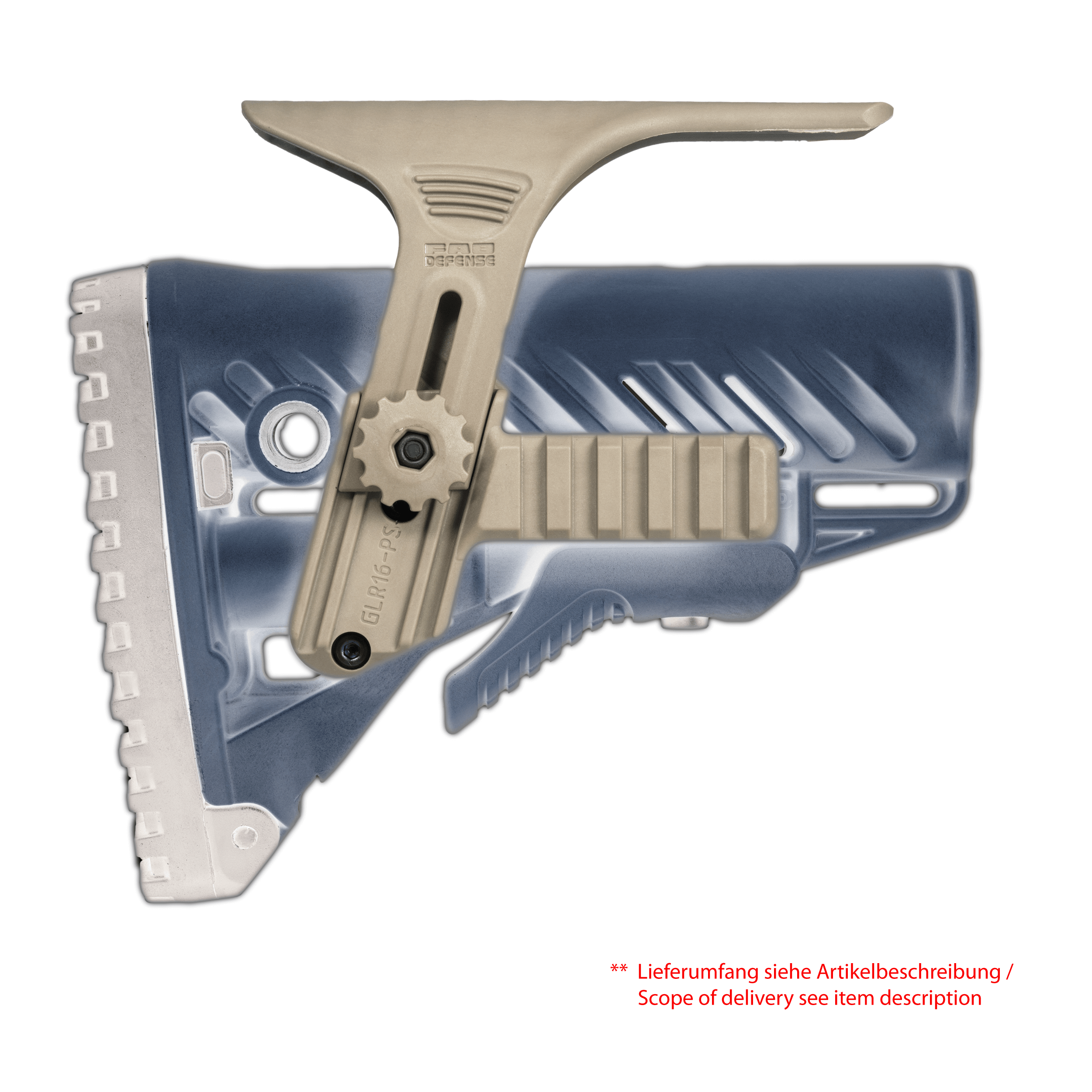 GPCP Cheek Rest Kit with Built in Dual picatinny rails for GLR-16