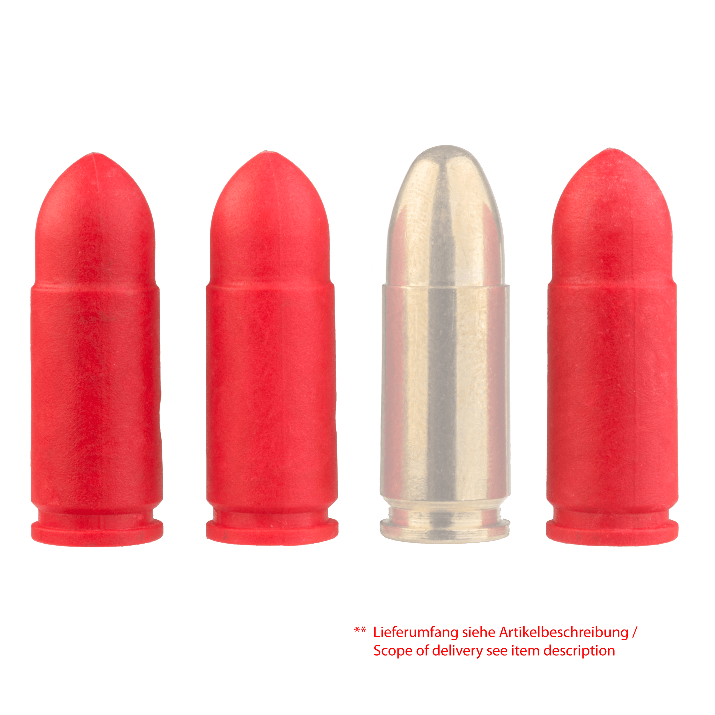 Practice Dummy Ammunition in Calibre 9mm (10 pieces)
