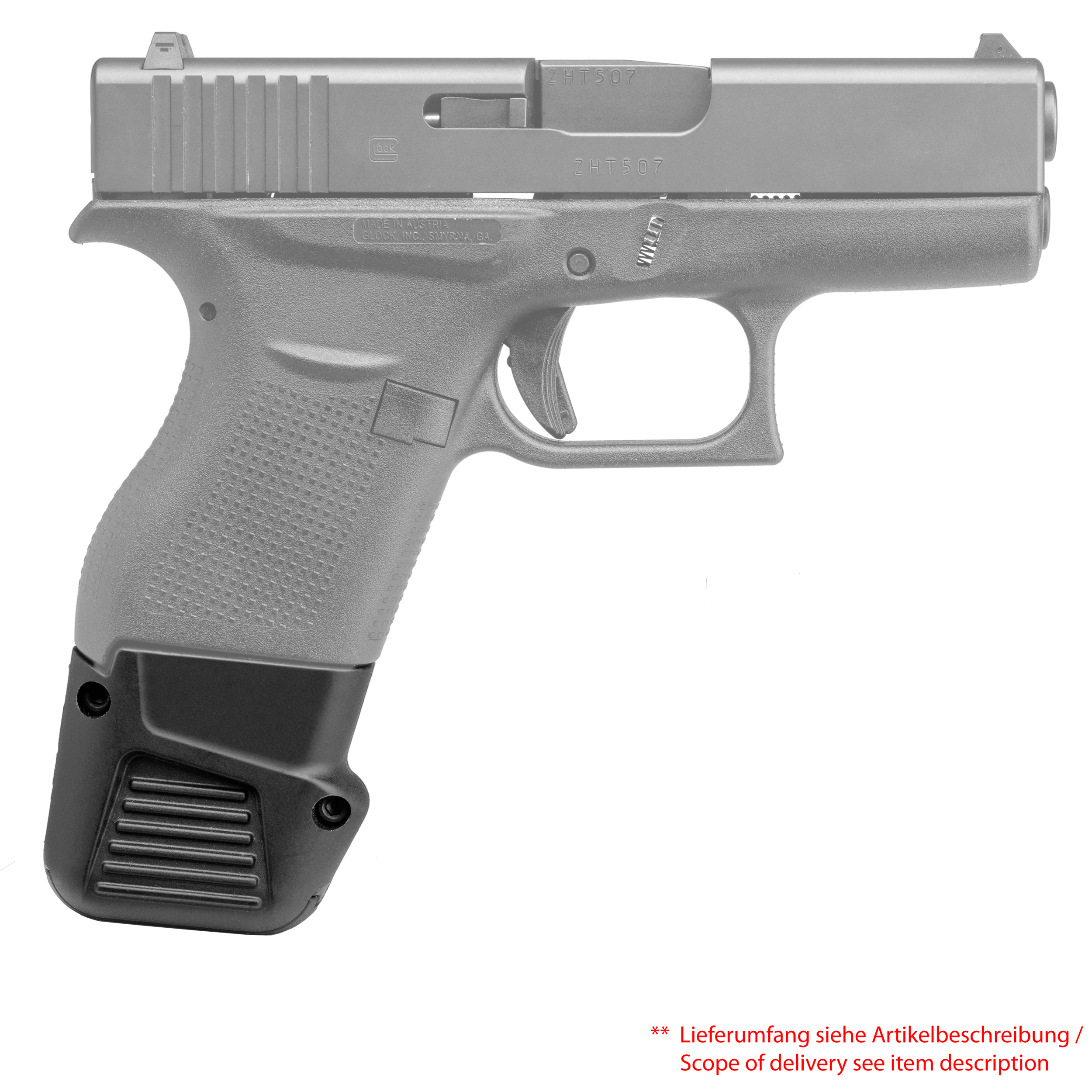 GLOCK 43 Magazinverlängerung + 4 