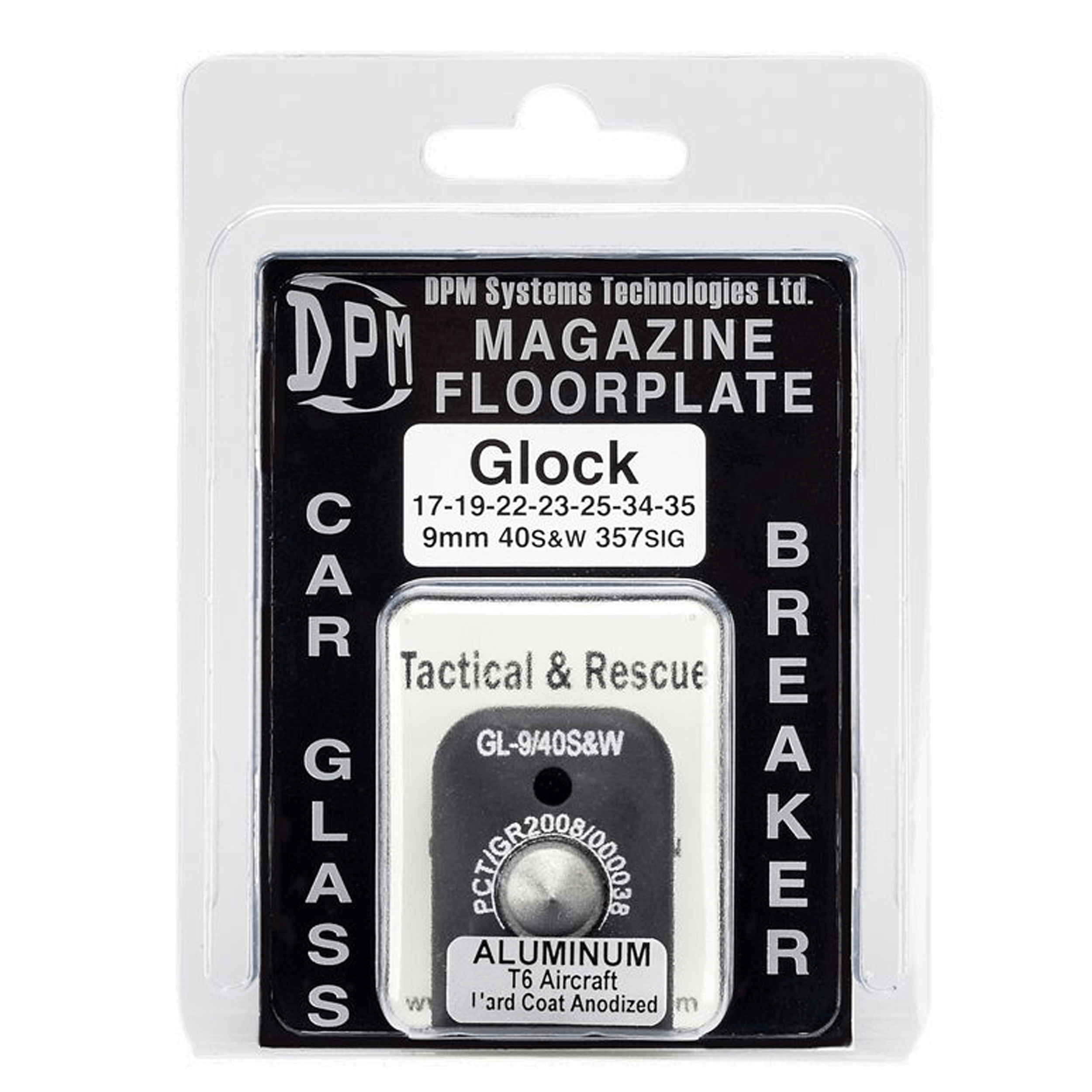 Glock 17 / 19 Aluminum Magazine Floorplate - Glass Breaker