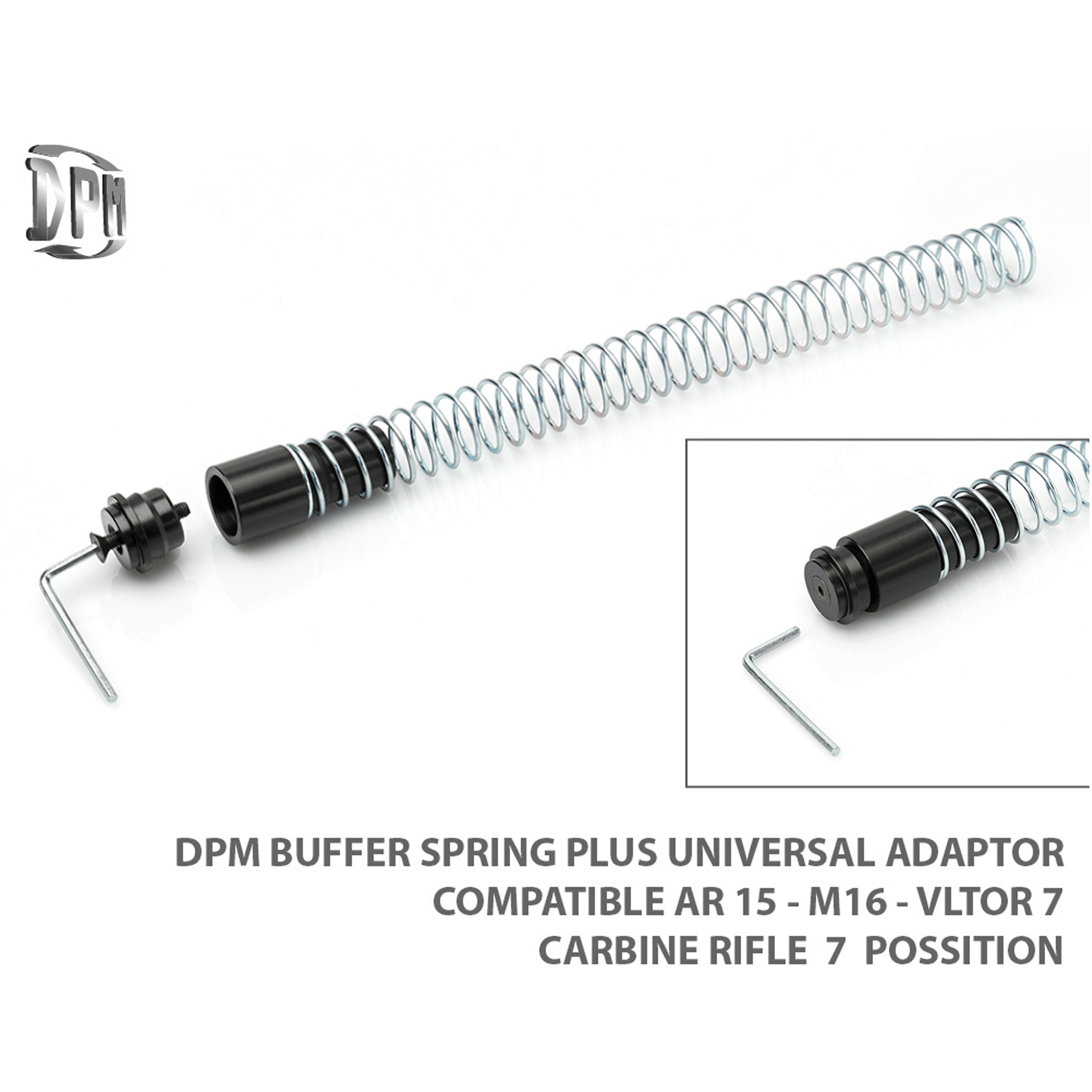 AR-15 / AR10 Universal Adapter und Feder Set