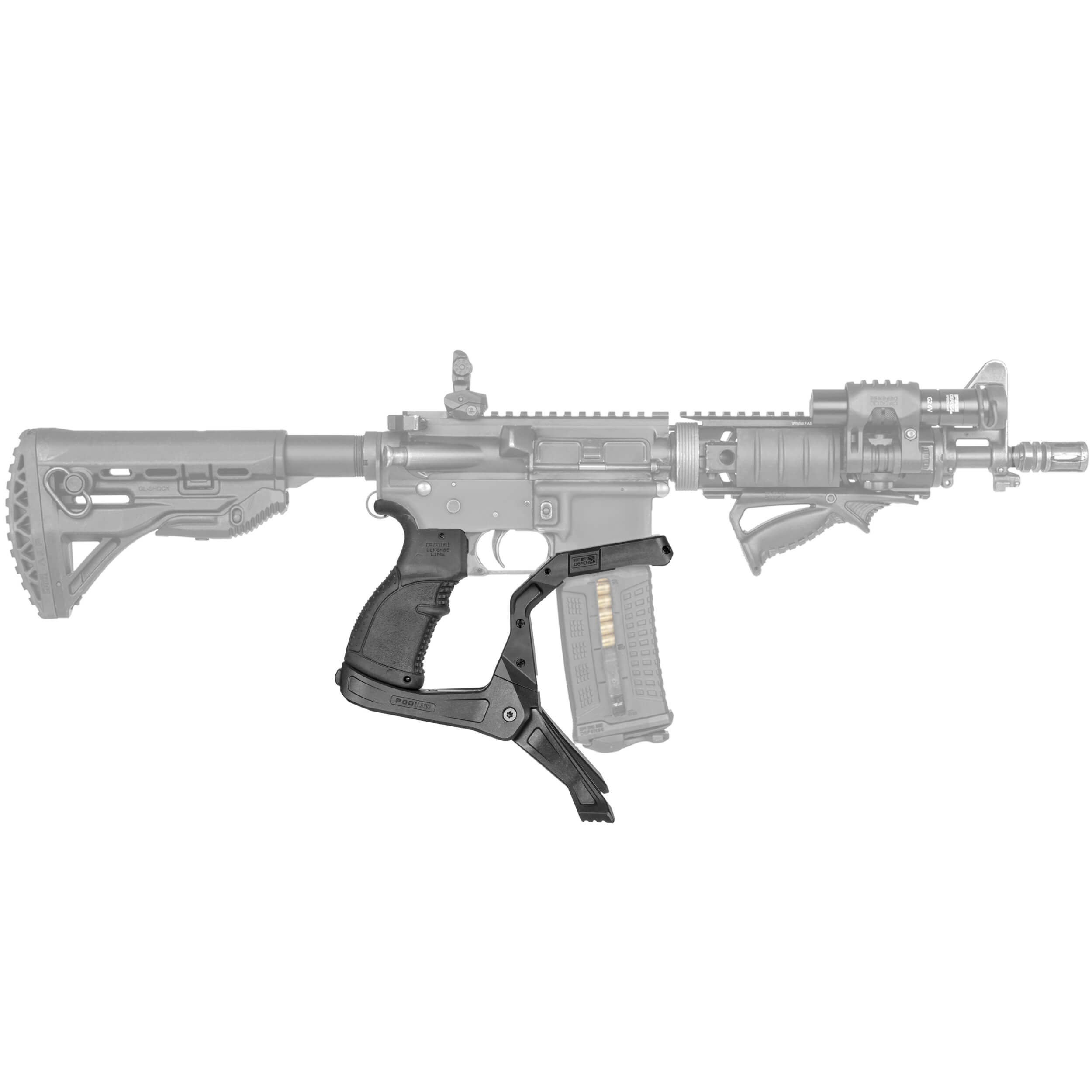 AR-Podium Pistolgrip Bipod for M16 / M4 / AR-15 