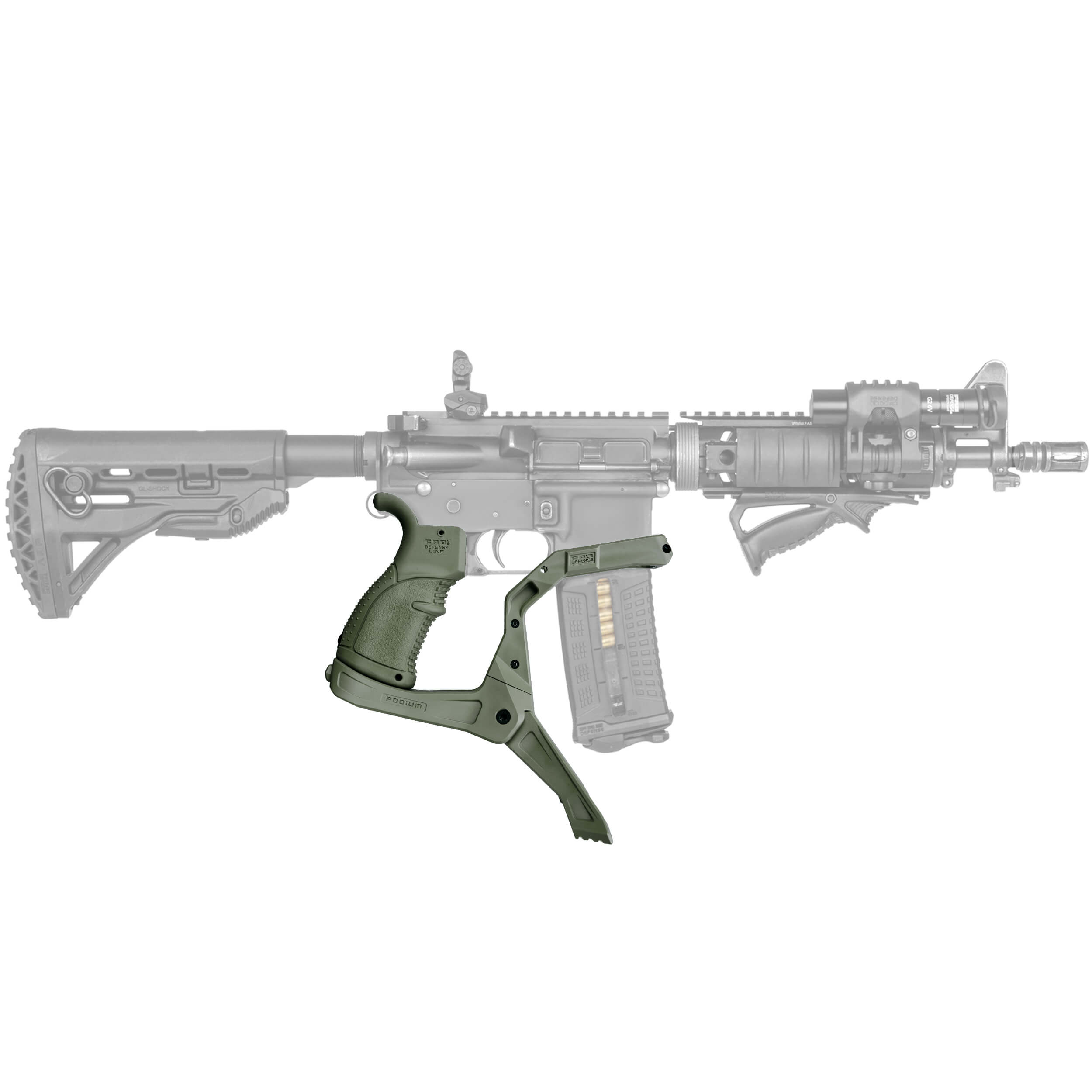 AR-Podium Pistolgrip Bipod for M16 / M4 / AR-15 