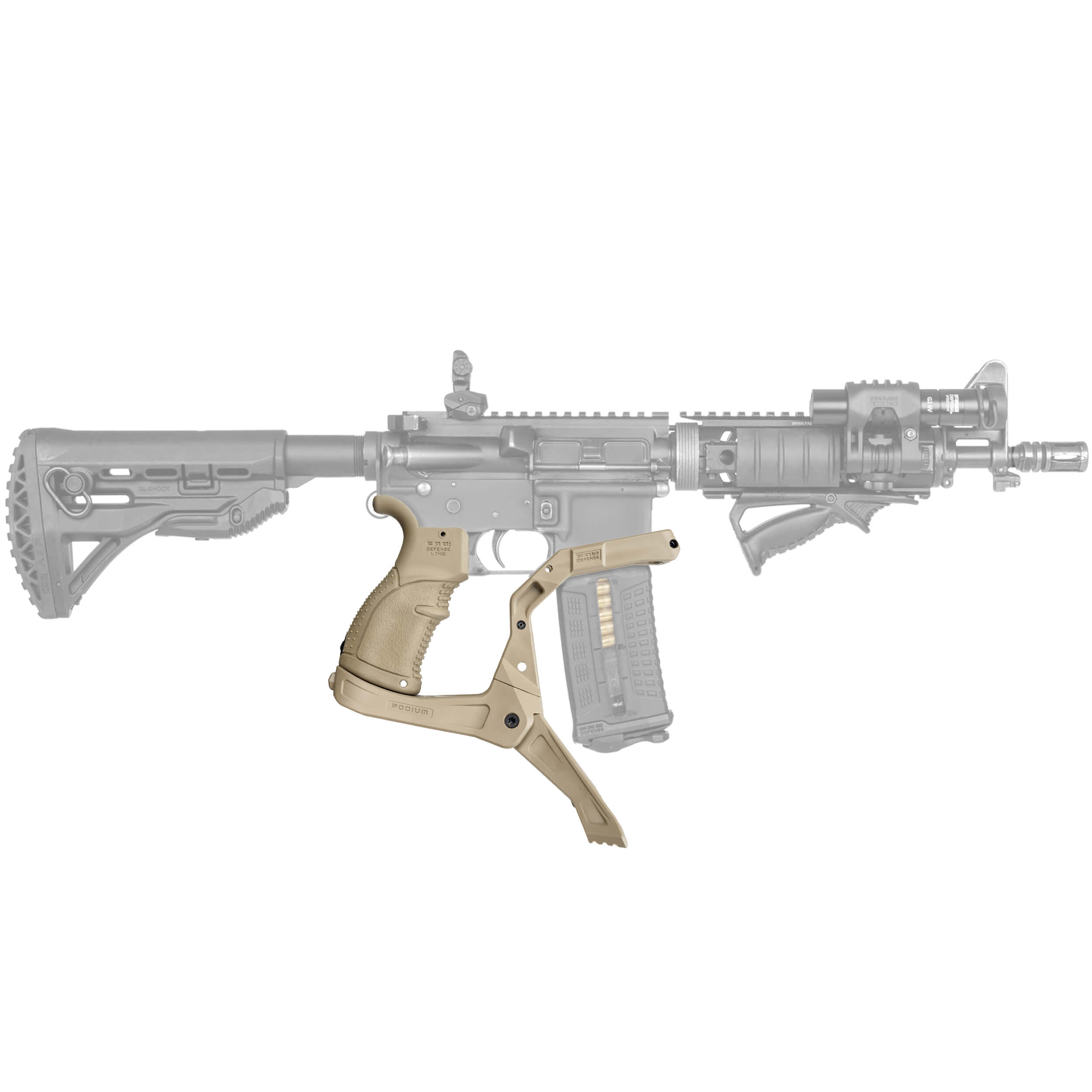 AR-Podium Pistolgrip Bipod for M16 / M4 / AR-15 