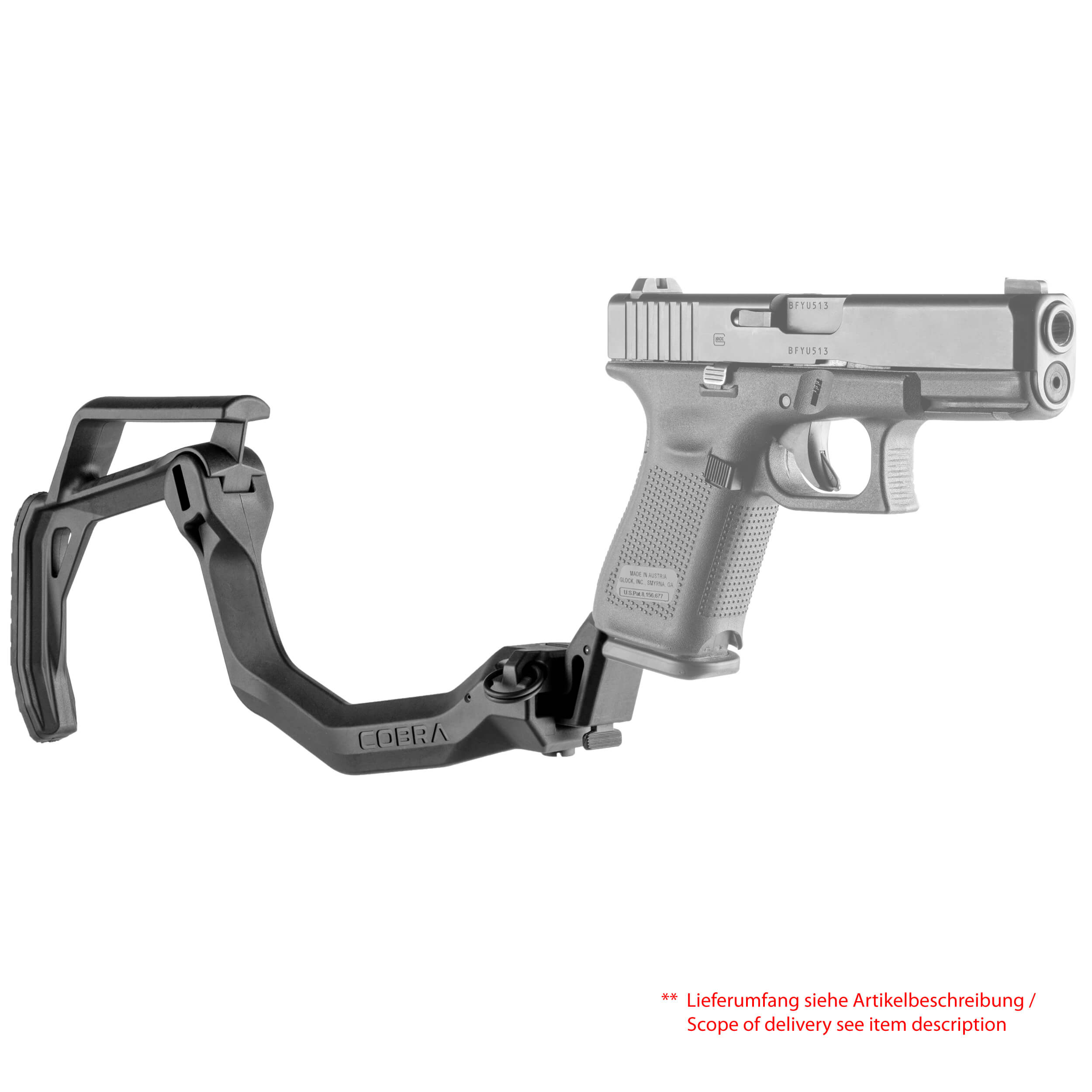 Cobra Quick Deployment Folding Glock Stock