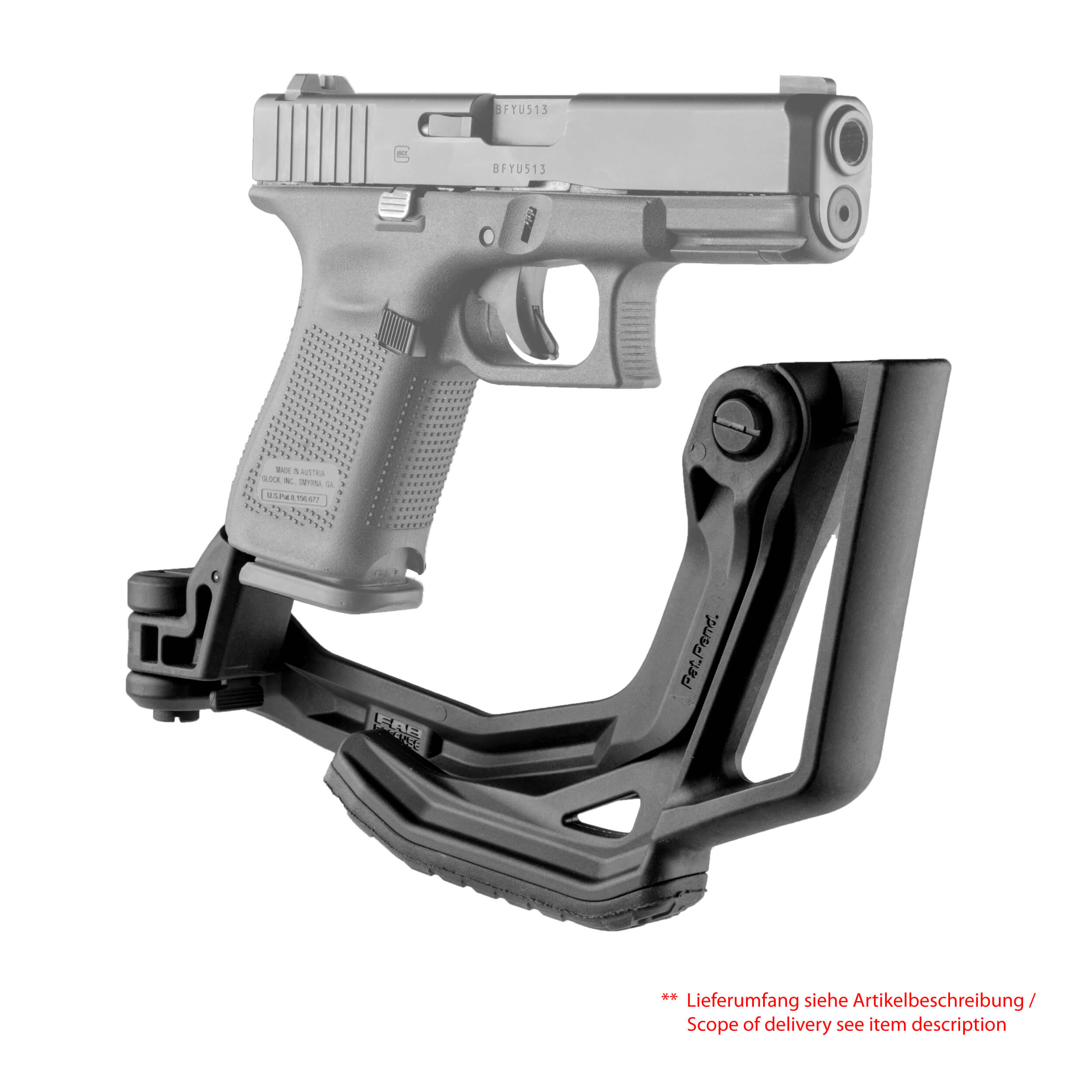 Cobra - faltbarer Glock Anschlagschaft