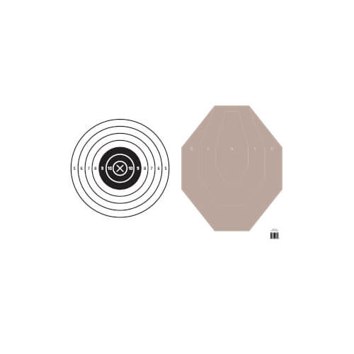 Upper Torso - IPSC / Bullseye Target Cover Upper Torso - IPSC / Bullseye Target Cover
