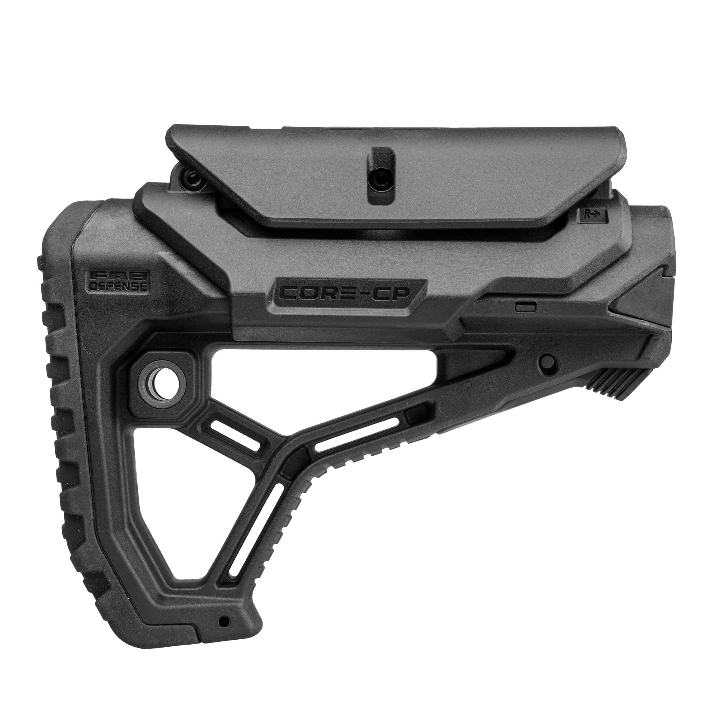 GL-CORE CP AR15 / M4 ergonomisch geformte Schulterstütze mit verstellbarer Wangenauflage