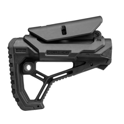 GL-CORE CP AR15 / M4 ergonomisch geformte Schulterstütze mit verstellbarer Wangenauflage