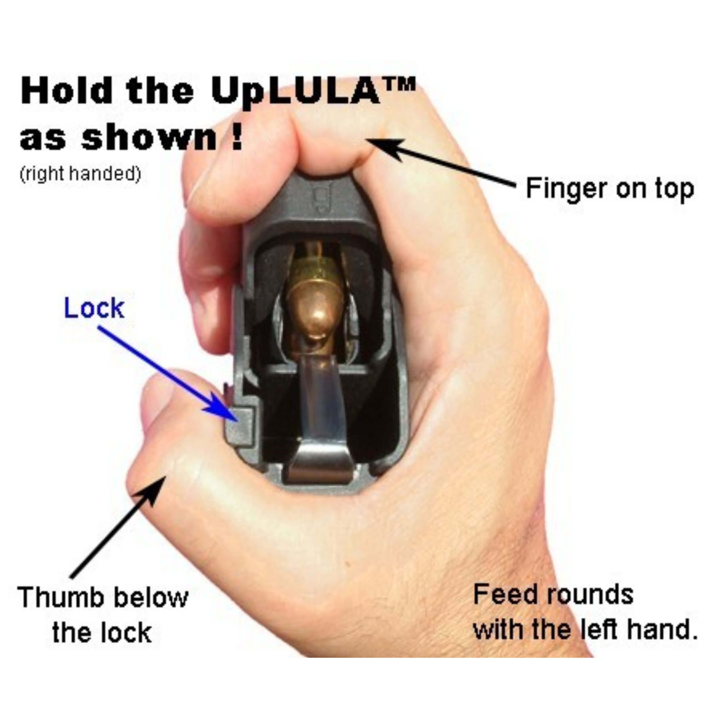 maglula® UpLULA®  9 mm to .45ACP universal pistol magazine loader – Dark Green UP60DG