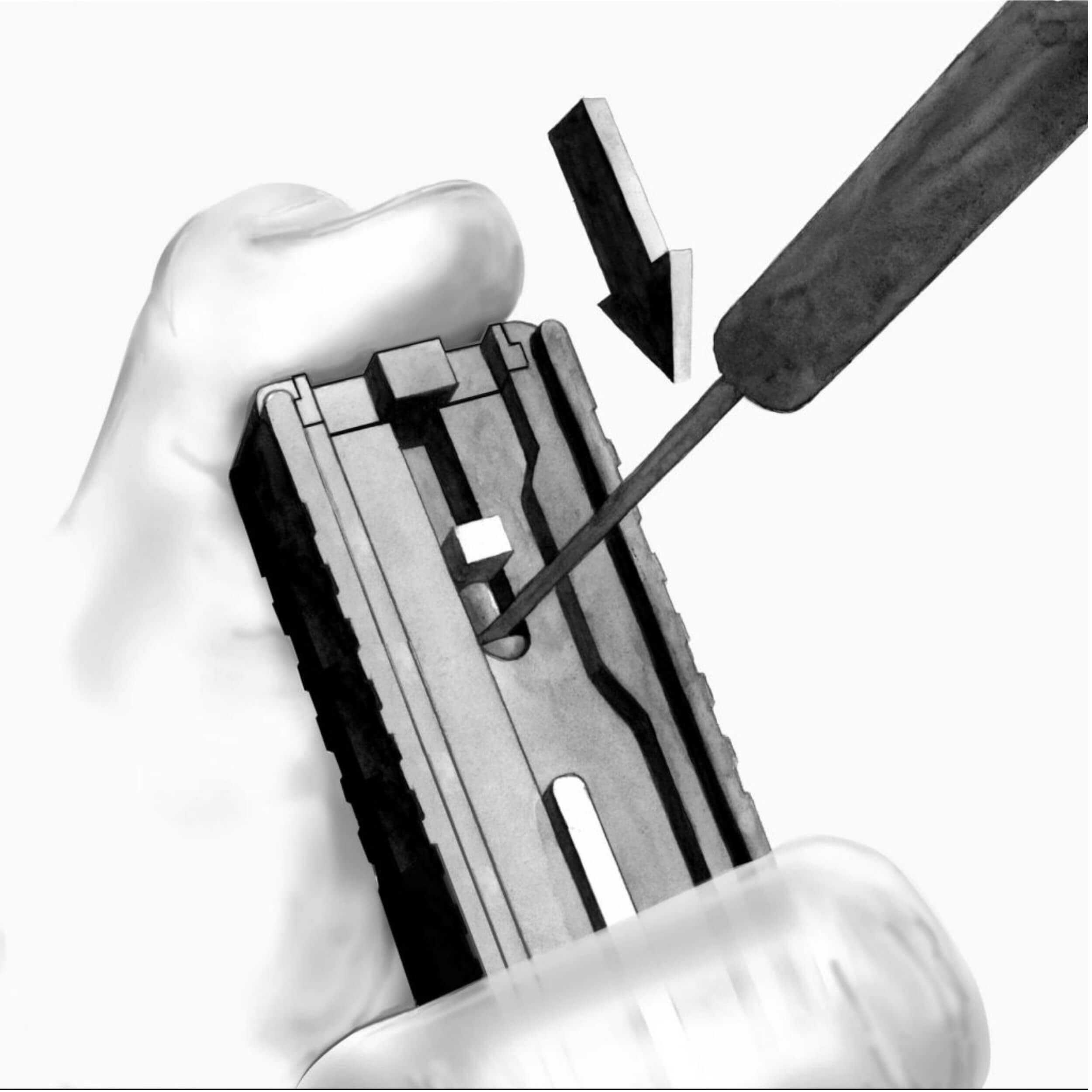 CLIPDRAW Holster Glock 17 / 19 / 19X / 22 / 23 / 24 / 25 / 26 / 27 / 28 / 30S / 31 / 32 / 33 / 34 / 35 / 36 / 37 / 45 - GEN 1-5