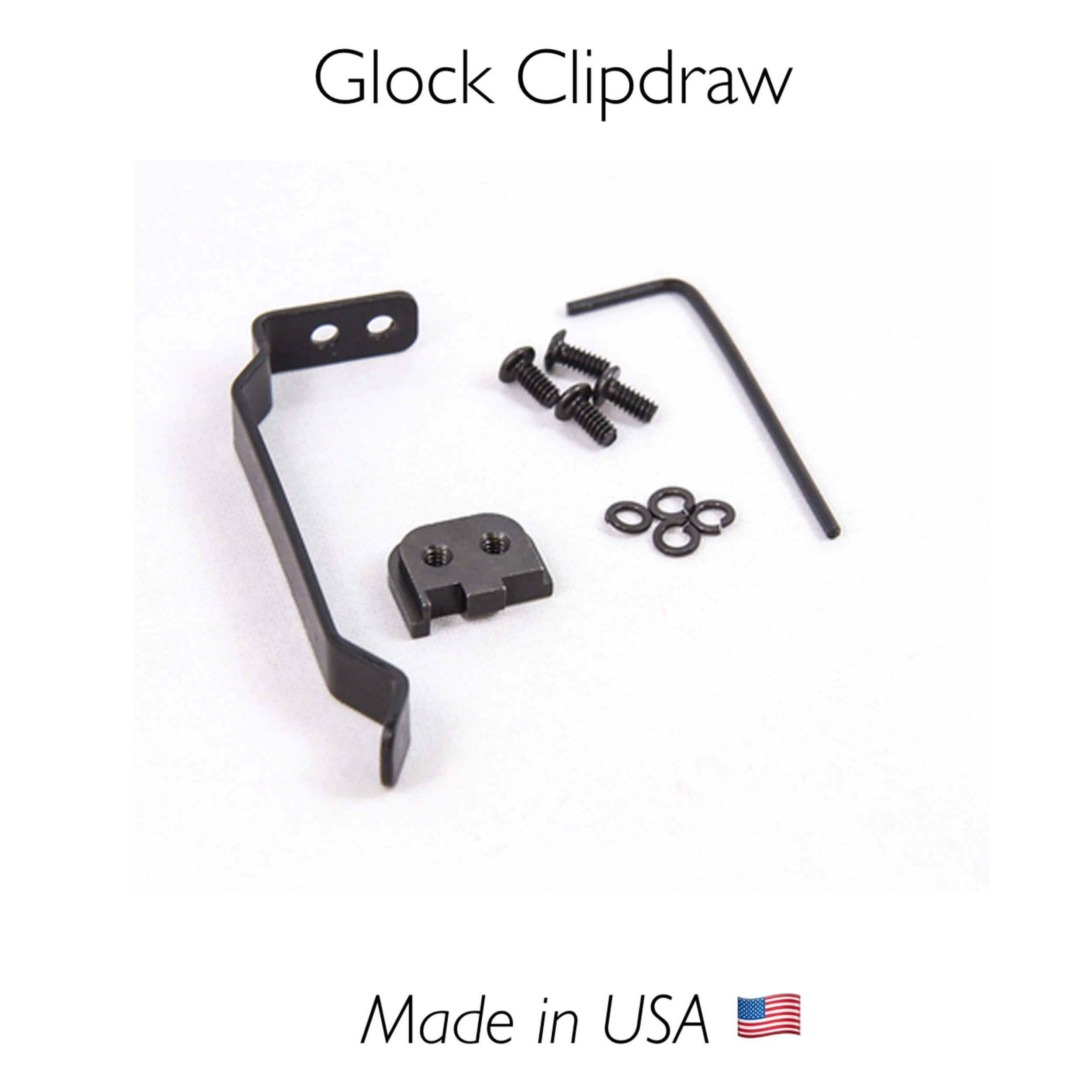Clipdraw for GLOCK 43 GL-43 Holster Belt Pant Clip Waistband Conceal #GL43-B