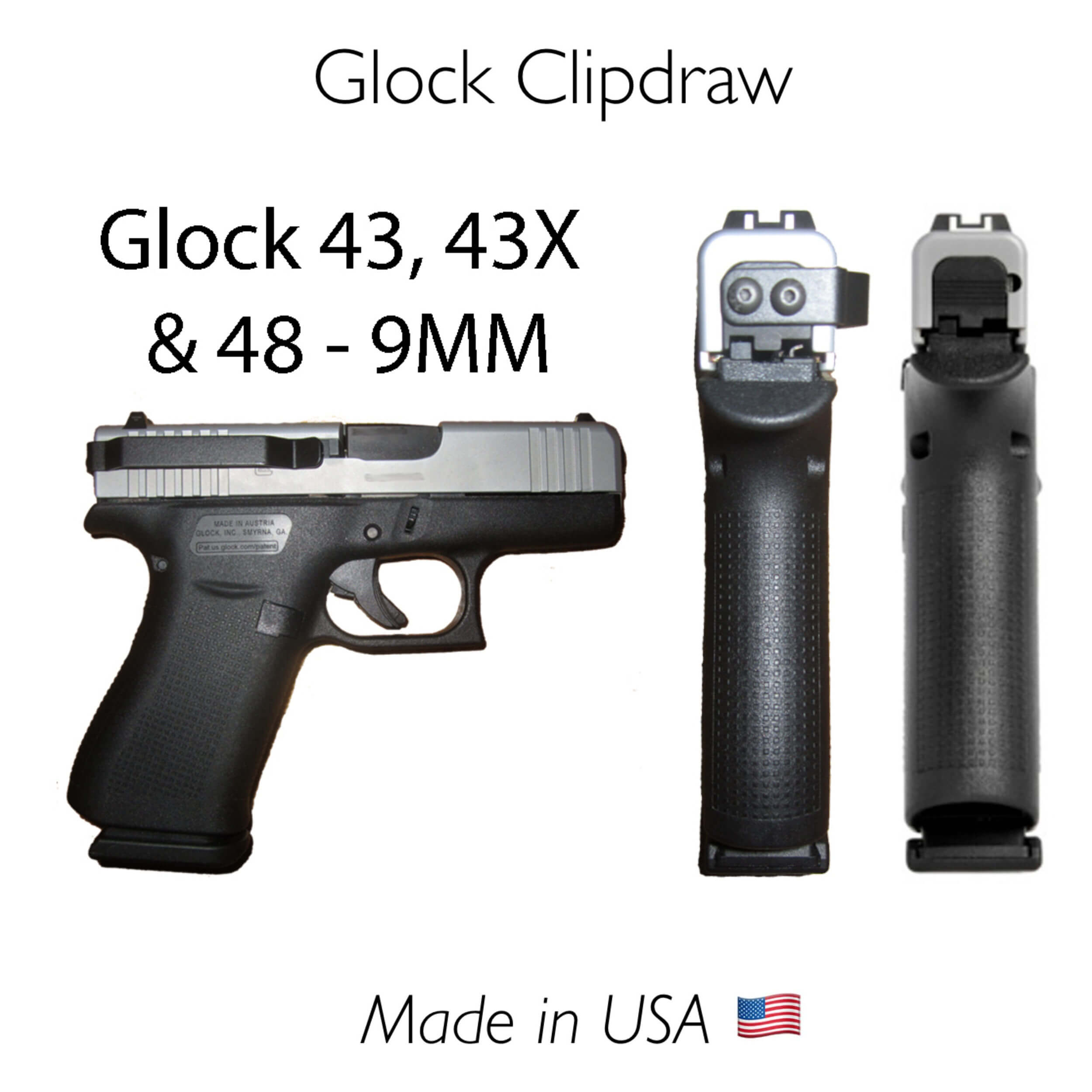 IWB Clip Holster Glock 43 / 43X  / 48