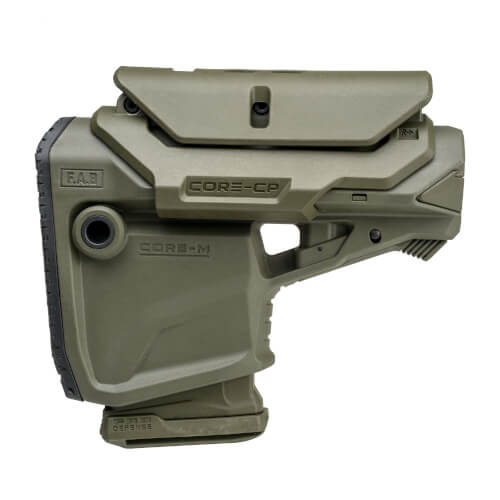 GL-Core M CP Schulterstütze AR15 / M16 / M4 - mit 10 Schuss Reservemagazin und verstellbarer Wangenauflage