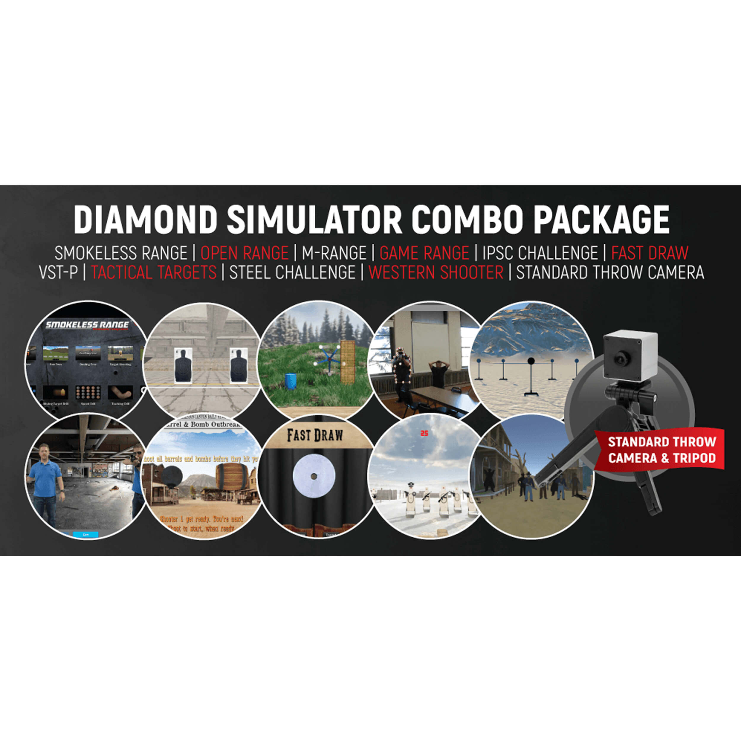 Diamond Smokeless Range ® Simulator Kombi Paket - DSCP002