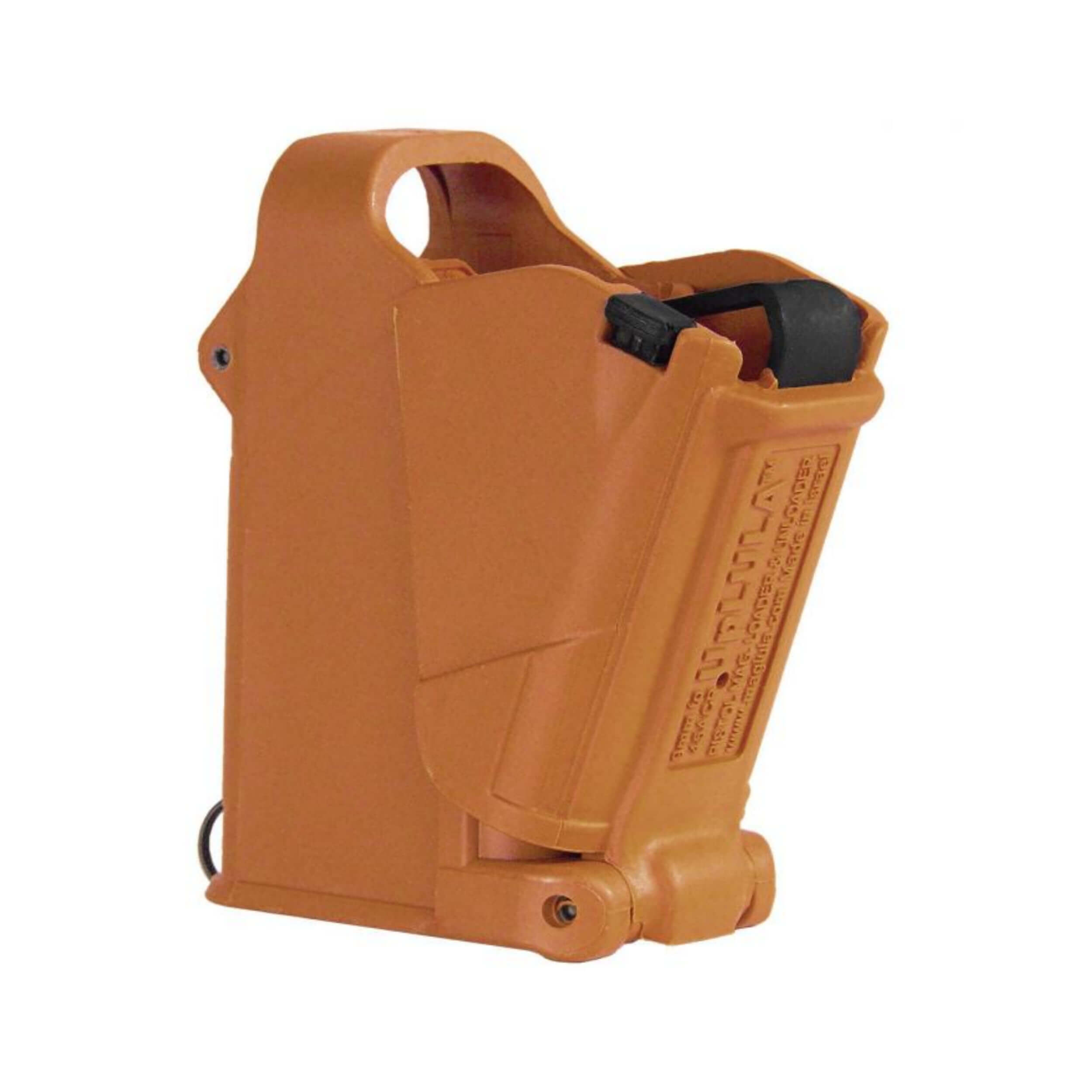 maglula® UpLULA®  9 mm to .45ACP universal pistol magazine loader – Brown Orange UP60BO
