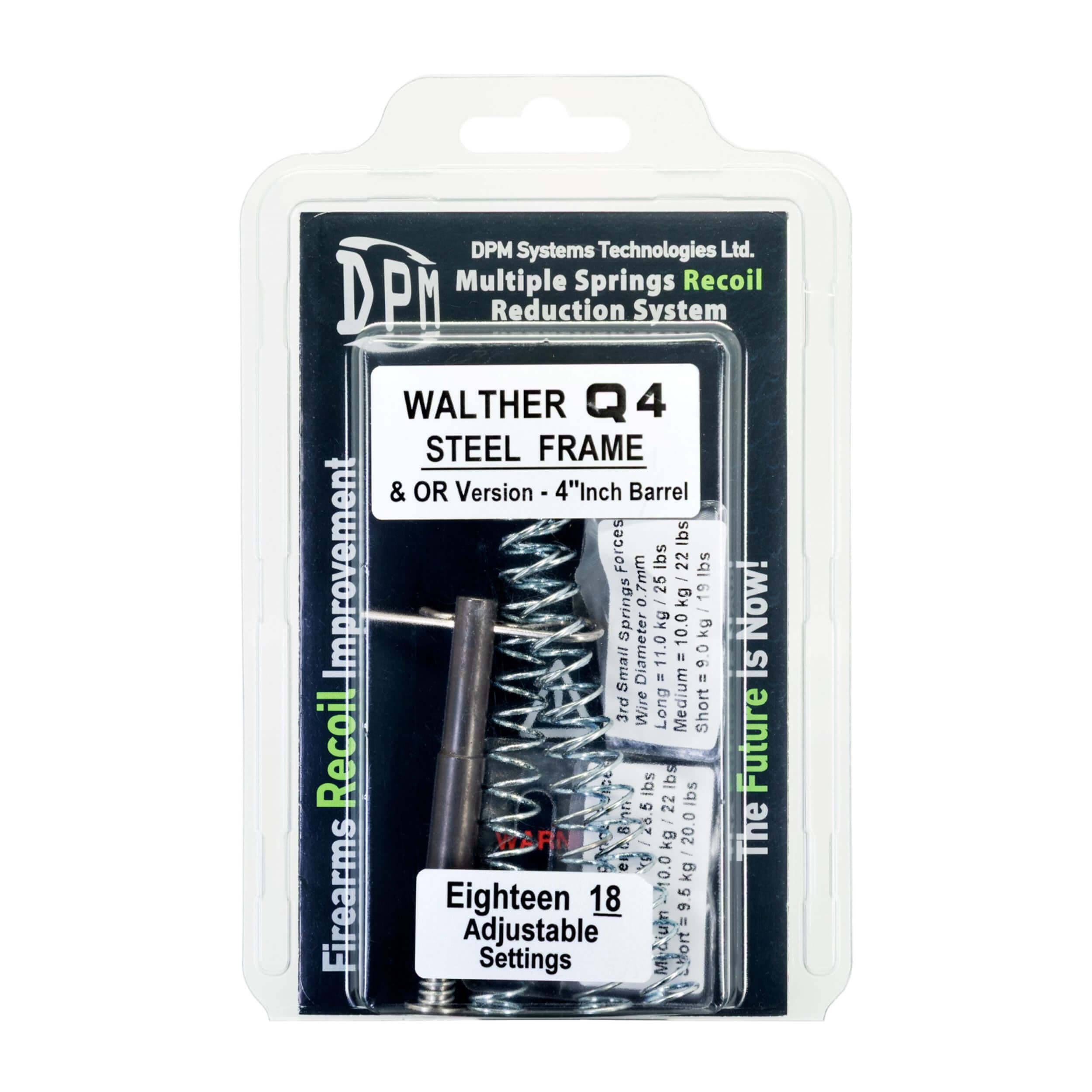 Walther Q4 Steel & Polymer Frame (TAC/M2, OR) 4″ Inch. Barrel -Open Version-