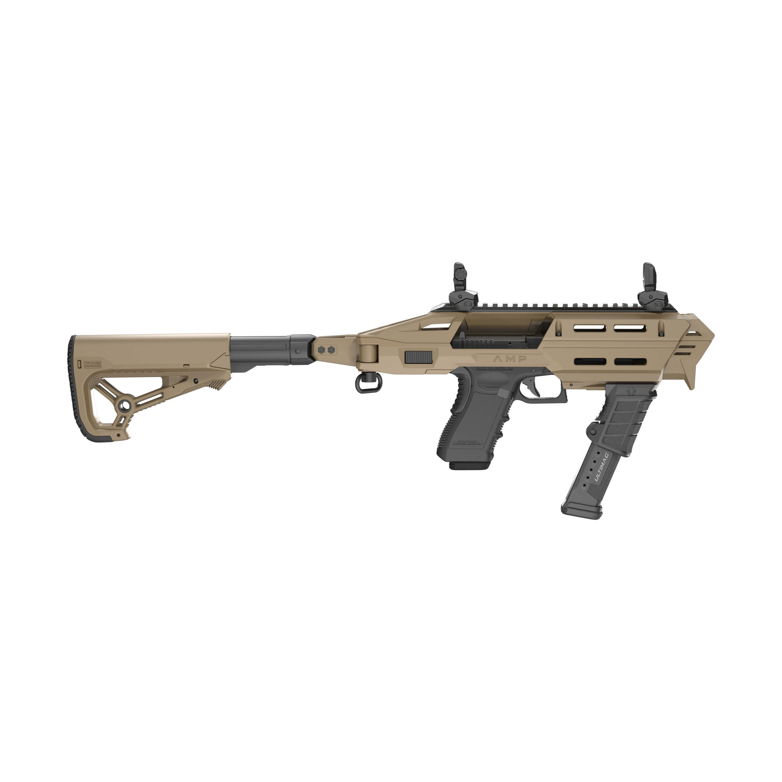 FAB AMP M4 PRO KPOS Pistol Conversion Kit - GLOCK 17/19 & PDP 4 & PDP 4.6