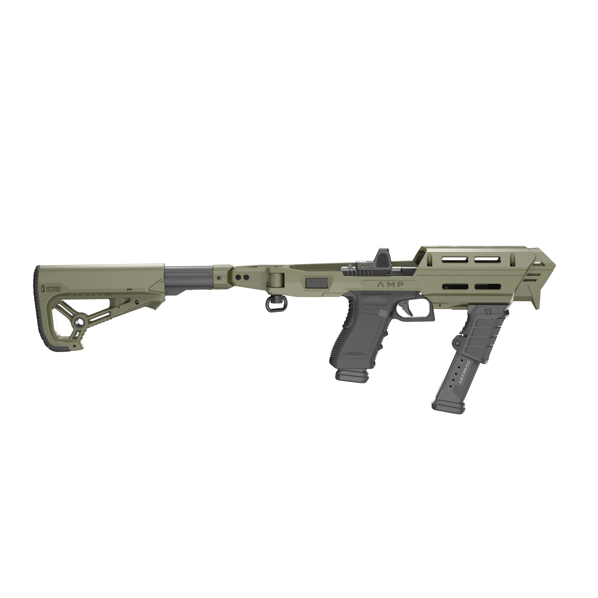 FAB AMP M4 STD KPOS Pistol Conversion Kit - GLOCK 17/19 & PDP 4 & PDP 4.6