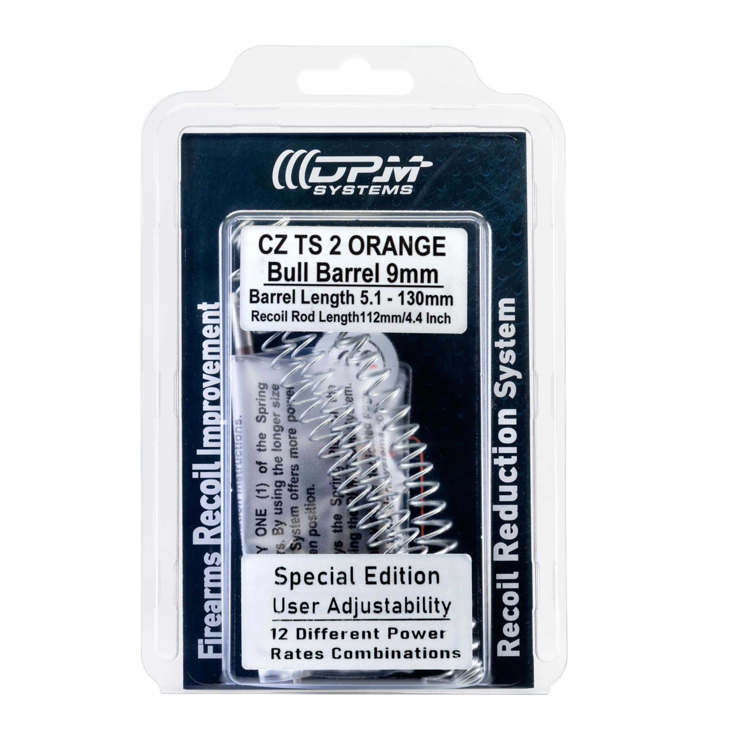 CZ TS2 ORANGE 9mm Bull Barrel (With spring plug)  5.1"/130mm Barrel  -12 Combinations-