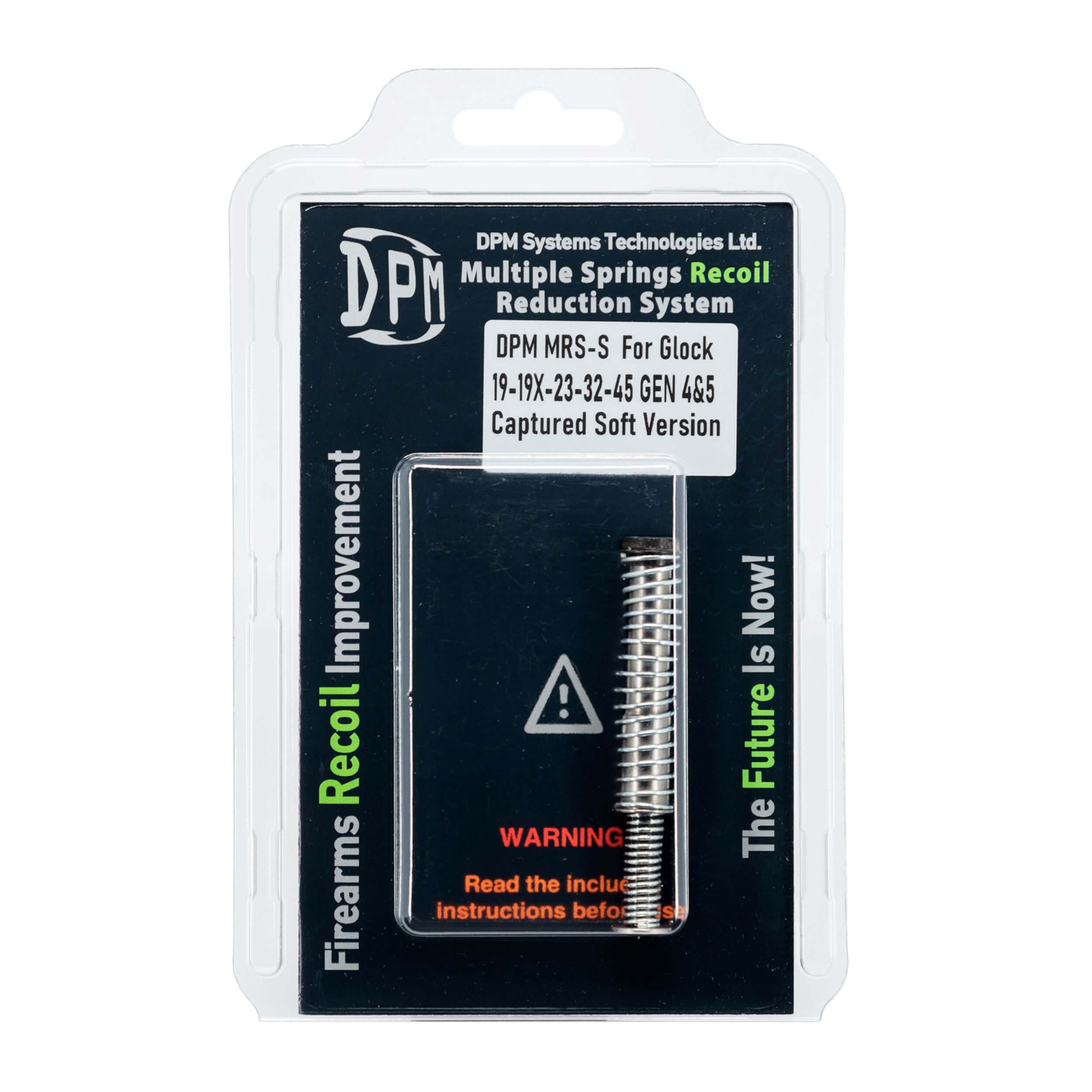 DPM "SOFT CAPTURED" RECOIL SYSTEM for Gens 4-5 Glock MODELS:19-19X-23-25-32-45-47