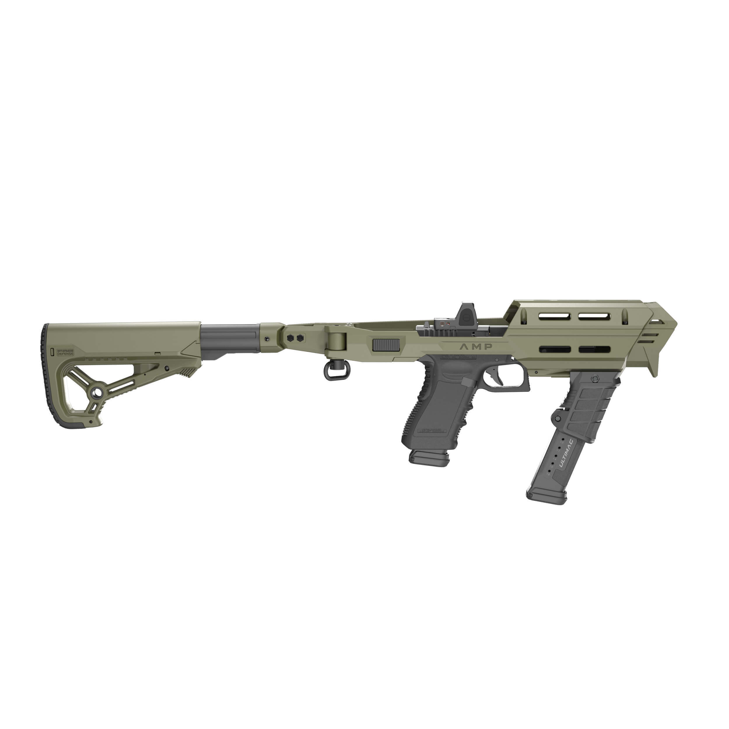 FAB AMP M4 STD KPOS Pistol Conversion Kit -  für CZ Shadow 2  oliv