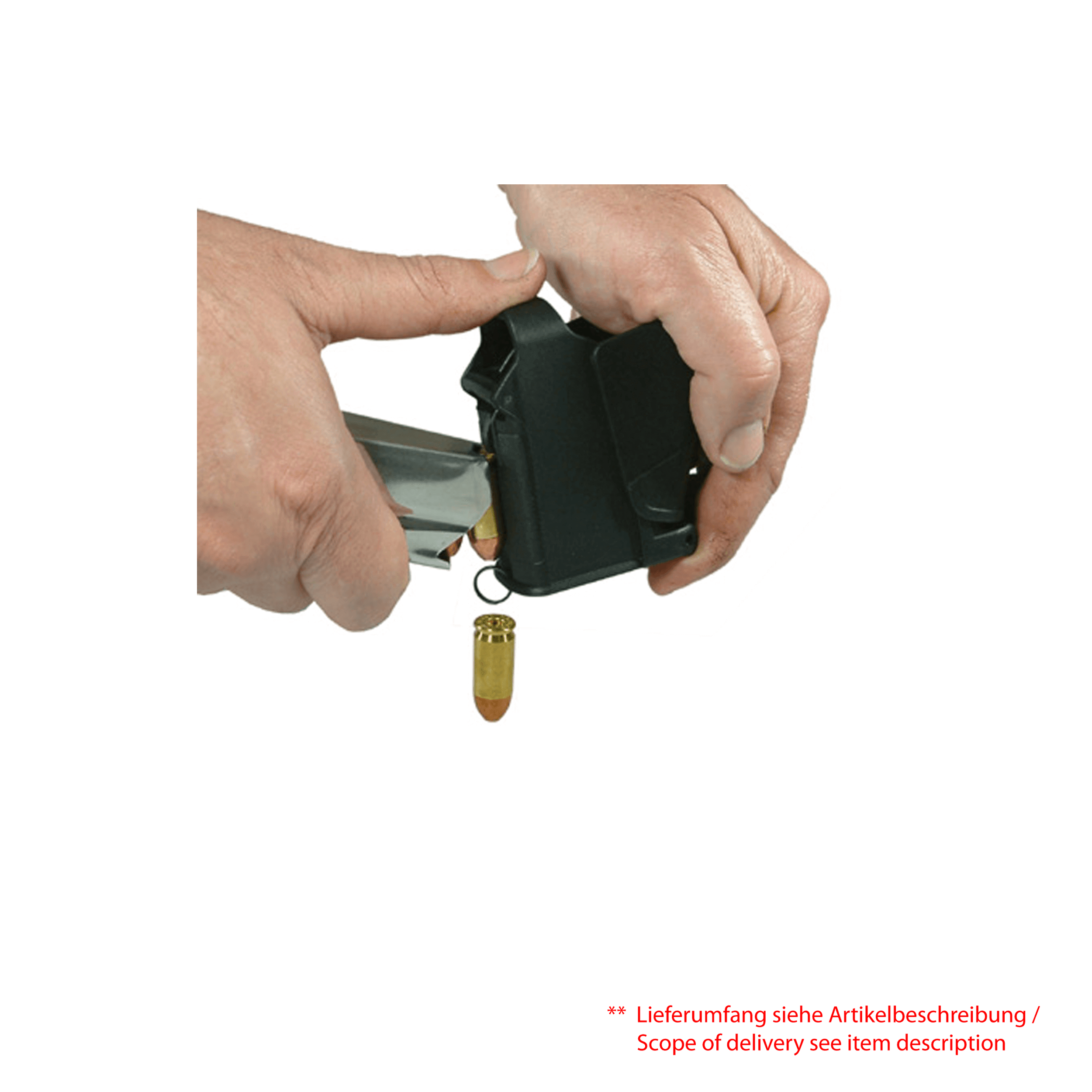 maglula® UpLULA® 9 mm to .45ACP universal pistol magazine loader - Desert Sand UP60DS