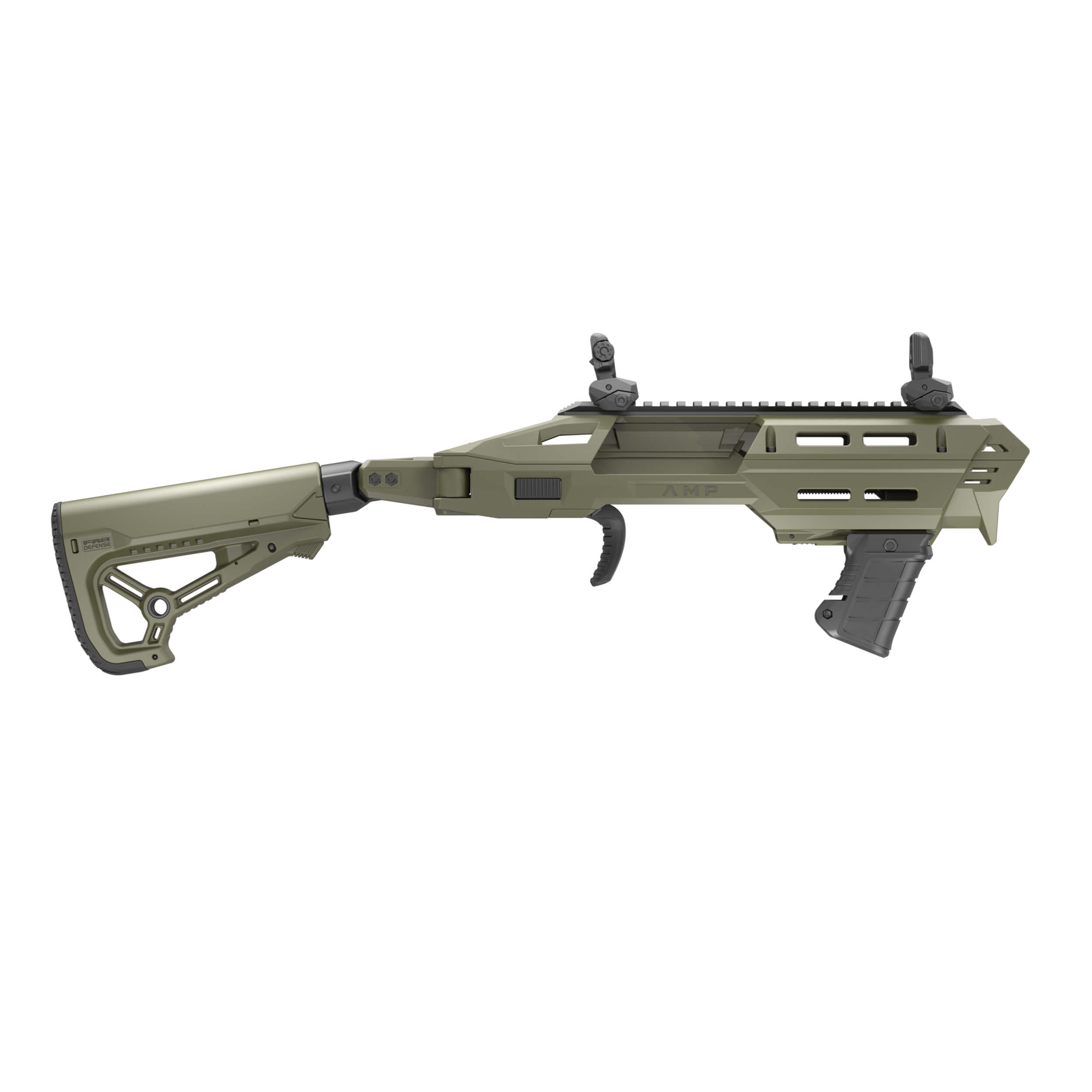 FAB AMP M4 PRO KPOS Pistol Conversion Kit - Für CZ Shadow 2 oliv